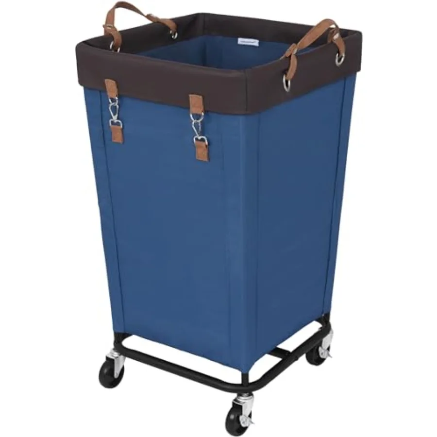 

Laundry Basket with Wheels, Large Rolling Hampers for Clothing Organizer, Dirty Clothes Basket for Hotel, Home, Closet, Dorm
