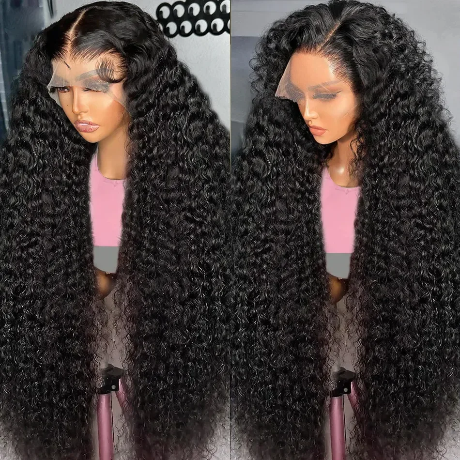 

220 Density Water Wave Wigs Human Hair Brazilian HD Lace Wig 13x6 Human Hair Curly Transparent 13x4 Lace Frontal Human Hair Wigs