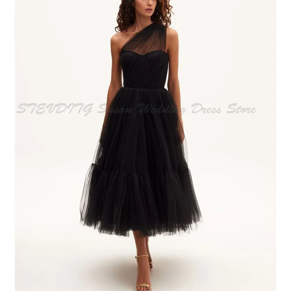 

Elegant Evening Dresses One Shoulder A Line Sleeveless Ankle Length High Quality Customized Special Occasion Prom Banquet Gown