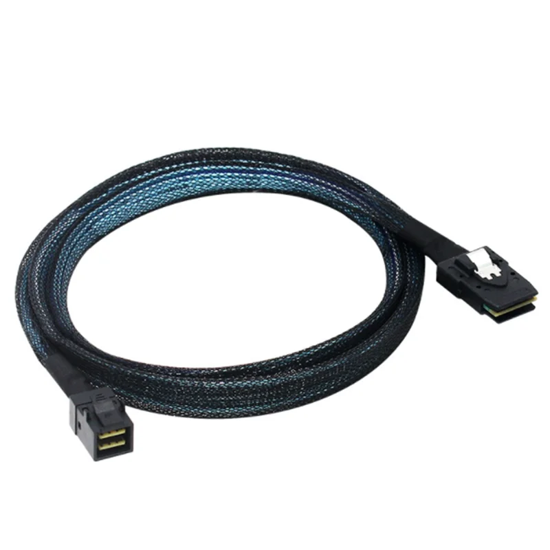 200cm  MINI SAS 3.0 8643 To SFF 8087 HD Server Storage Array Data Cable Mini SAS HD SFF-8643 Data Server Hard Disk Raid Cable