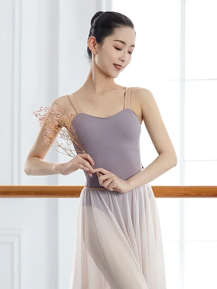 

Ballet dress Bodysuit body suit Gymnastic teacher training suit one-piece yoga dress temperament sling big back