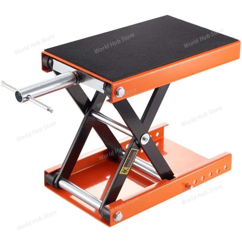 

Motorcycle Lift Table 1100 Lbs Heavy Duty Hydraulic Lift Steel Dirt Bike ATV Wide Deck Scissor Lift Jack Table Foot Stand Jack