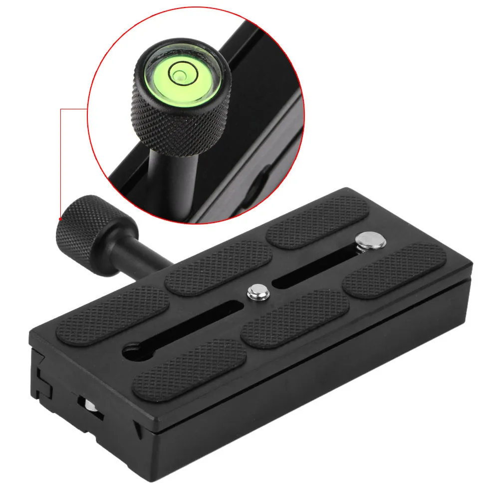 120*50 مللي متر المشبك محول ل DSLR حامل كاميرا ترايبود سريعة الإصدار لوحة جبل برغي محول مع فقاعة مستوى K120