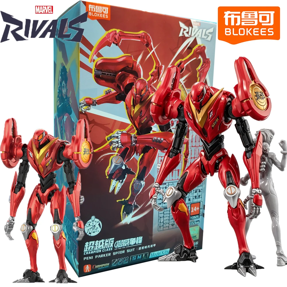 

Оригинальные фигурки Blokees Marvel Rivals Пени Паркер: классическая модель персонажа для игр, декоративные игрушки, подарки