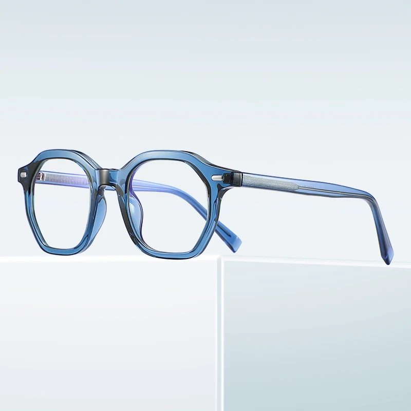 Men's Retro TR90 Blue Light Blocking Glasses Frame Radiation Protection Eyeglasses Women Transparent Fashion Square Eyewear