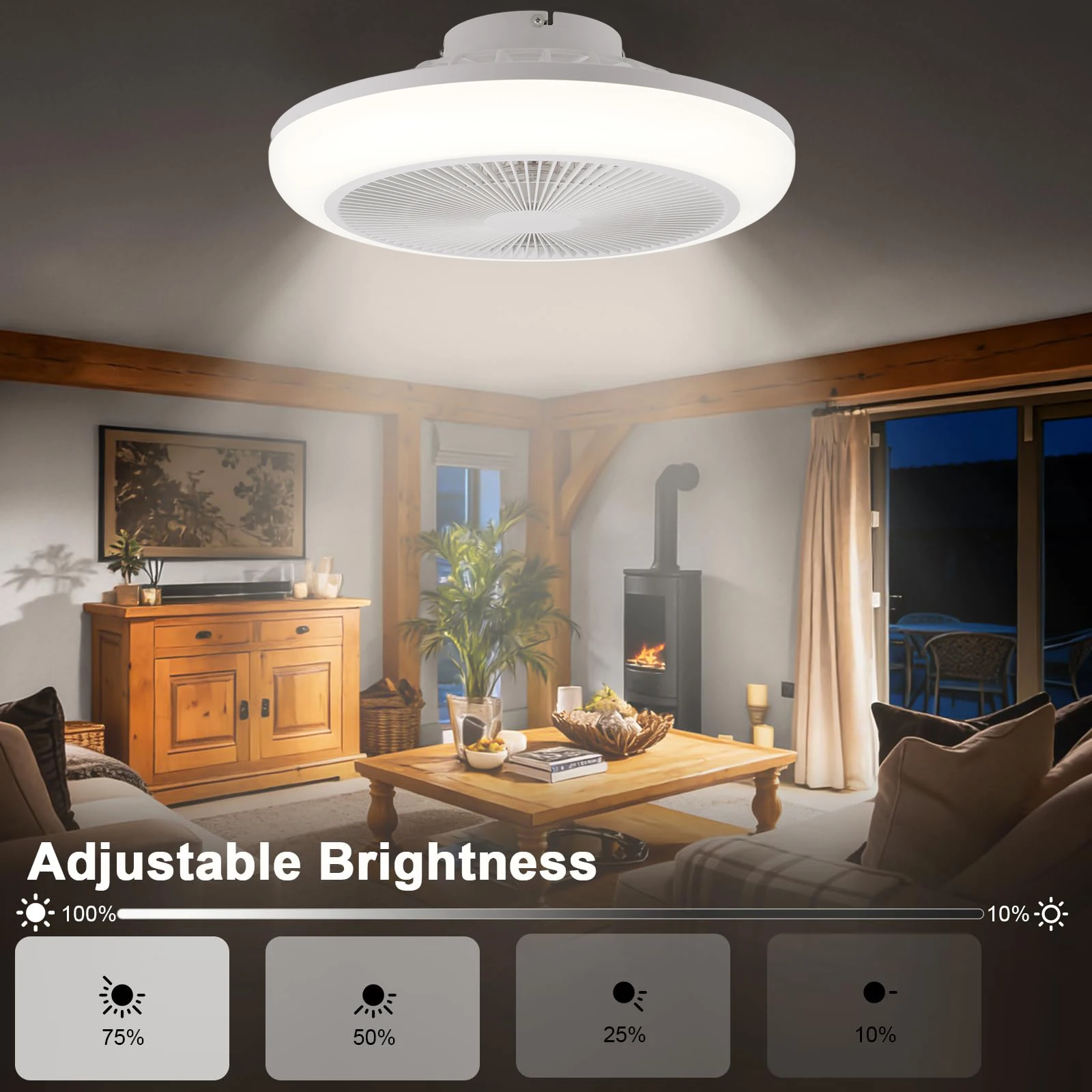 Modern White LED Infinitely Dimmable Pendant Lighting Living Room Study Lighting Interior Living Room Foyer Lighting Fixtures