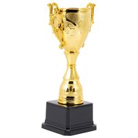 Plastic Model Gold Trophy Awards School Rewarding Supply Competition Soccer Small Prize Cup Children's Craft Souvenirs