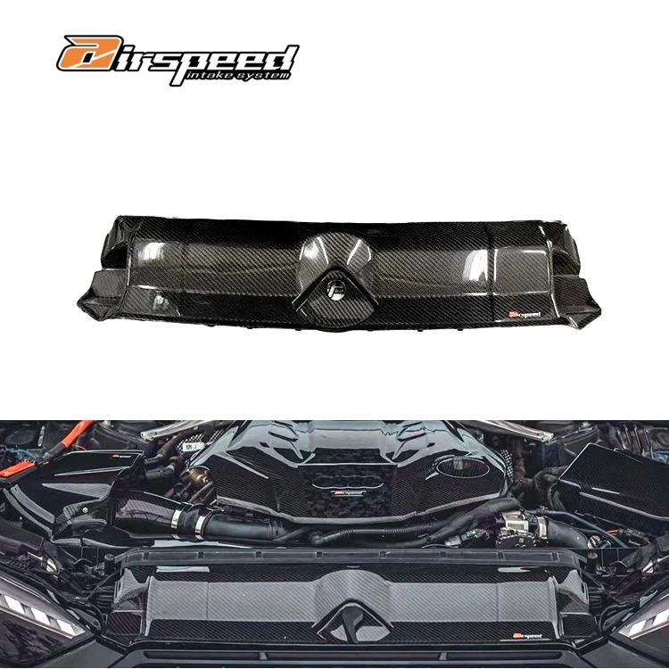 

Carbon Fiber Radiator Cover Car Engine Cabin Water Tank Cover 3K Twill Carbon Trim Cover for Audi A5 S5 B9