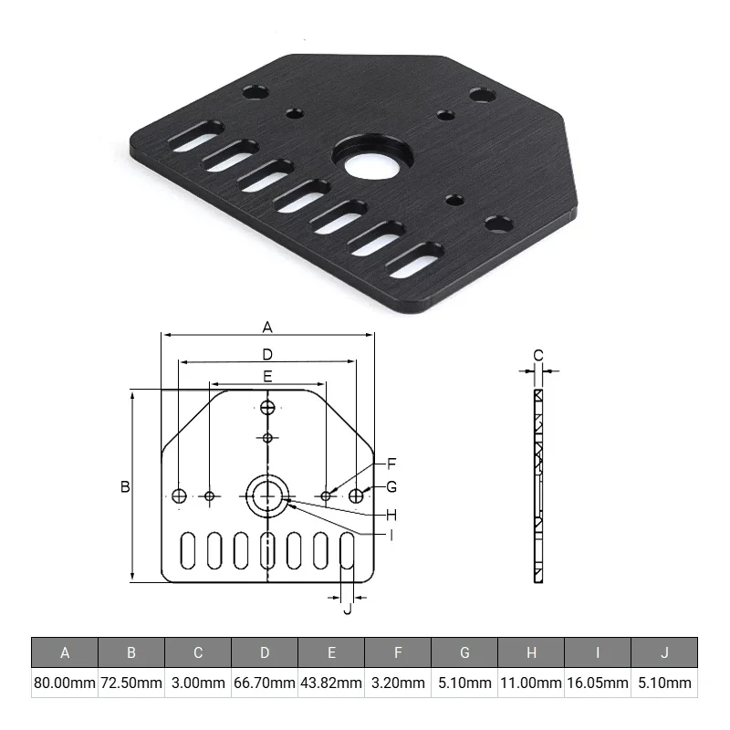 Openbuilds Draadstang Motorplaat Voor Nema 23 Stepper Motor Vaste Aluminium Hoekbeugel Voor Cnc Router Machine 3d Printer