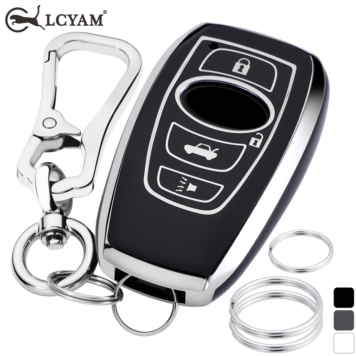 Fits for Subaru Key Fob Cover Crosstrek Outback Forester Impreza Legacy TPU Case Protector Keychain