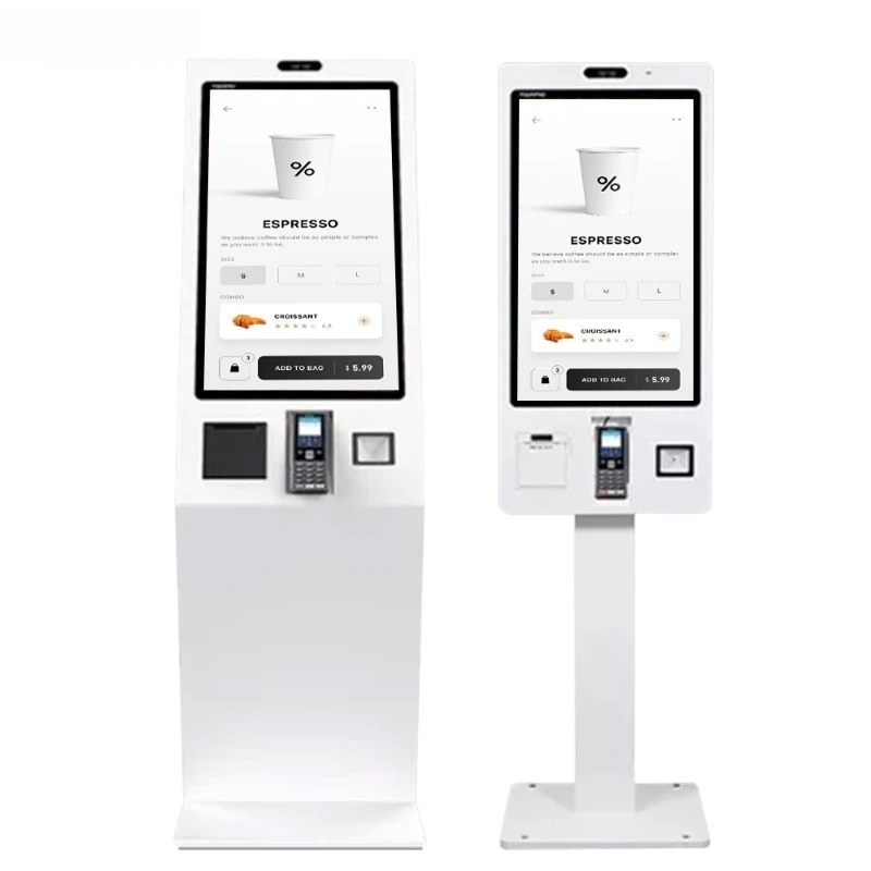 22 27 Touch Screen Self-service Kiosk Payment Terminal Self Ordering Kiosk Fast Food Self Ordering Kiosk