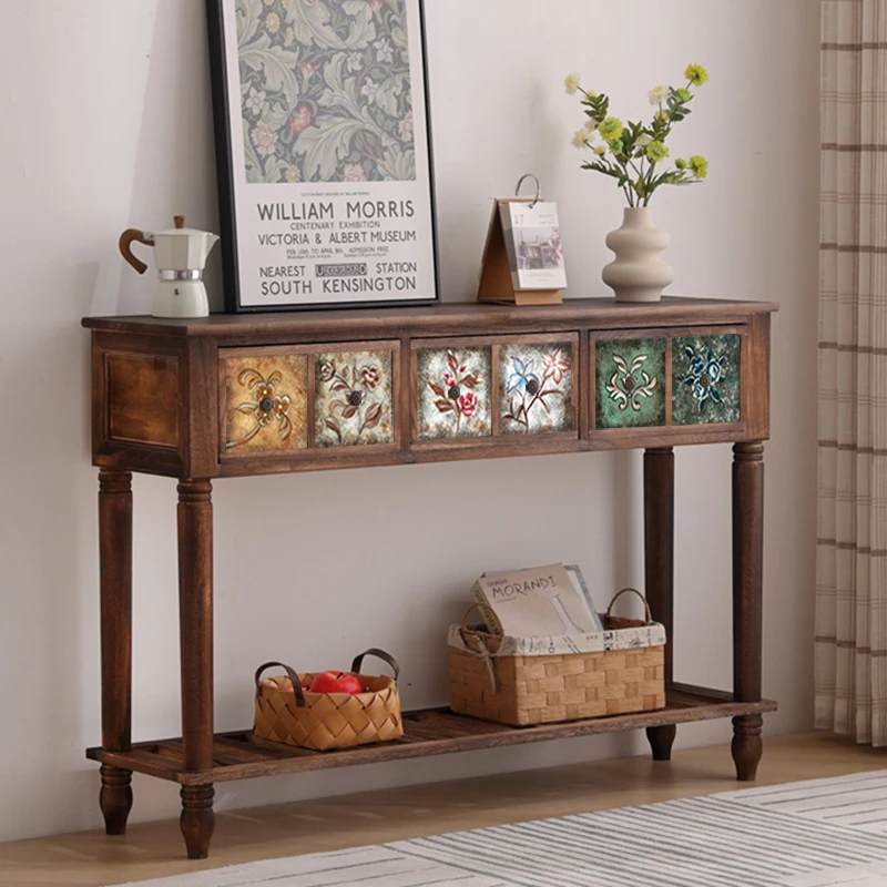 Modern Senior High Gorgeous Corner Table Nordic Cute Mesa De Entrada Furniture Living Room Simple Furniture Console Tables