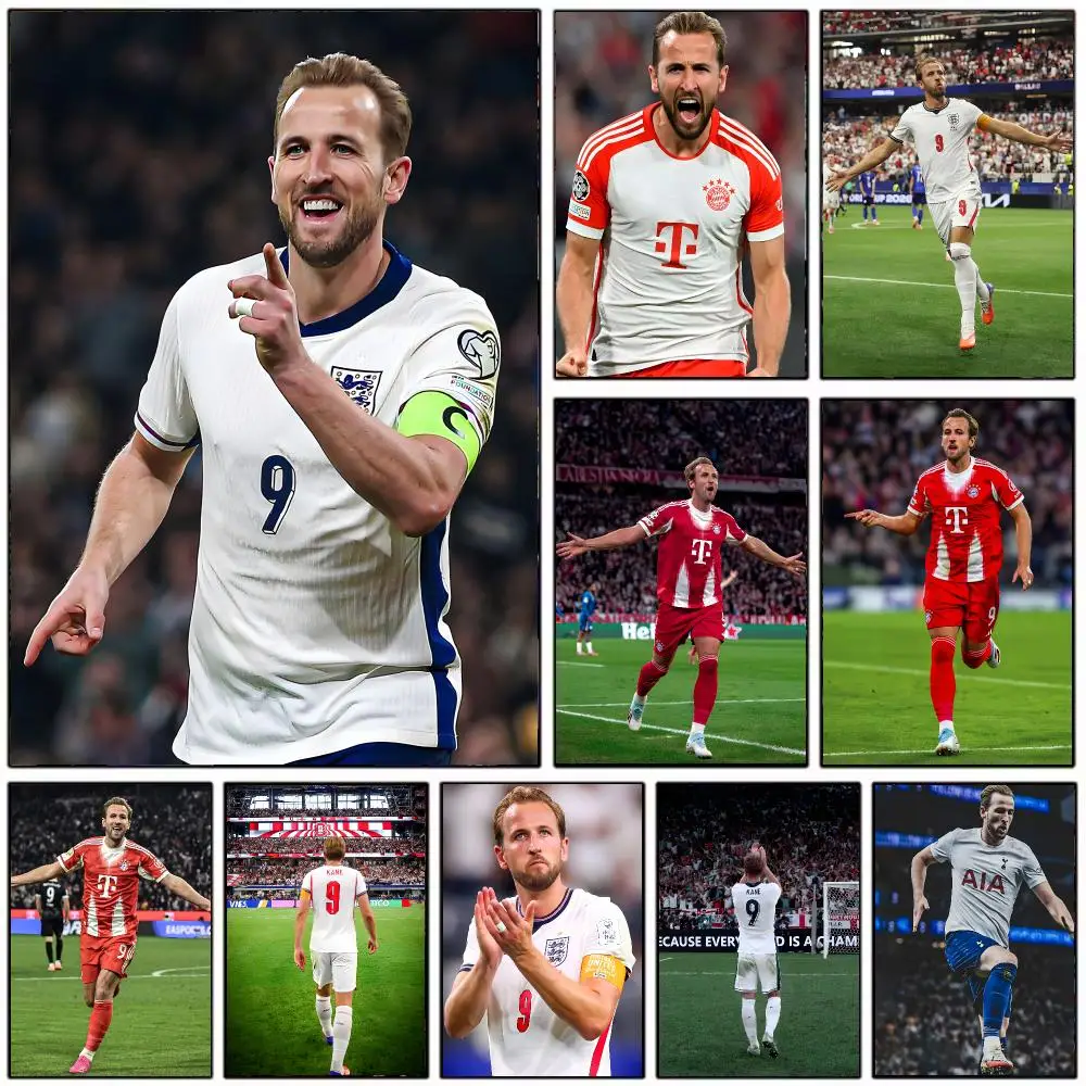 legendary footballer H-Harry Kane Poster Modern Home Decoration Interior Design & Contemporary Wall Art Collection