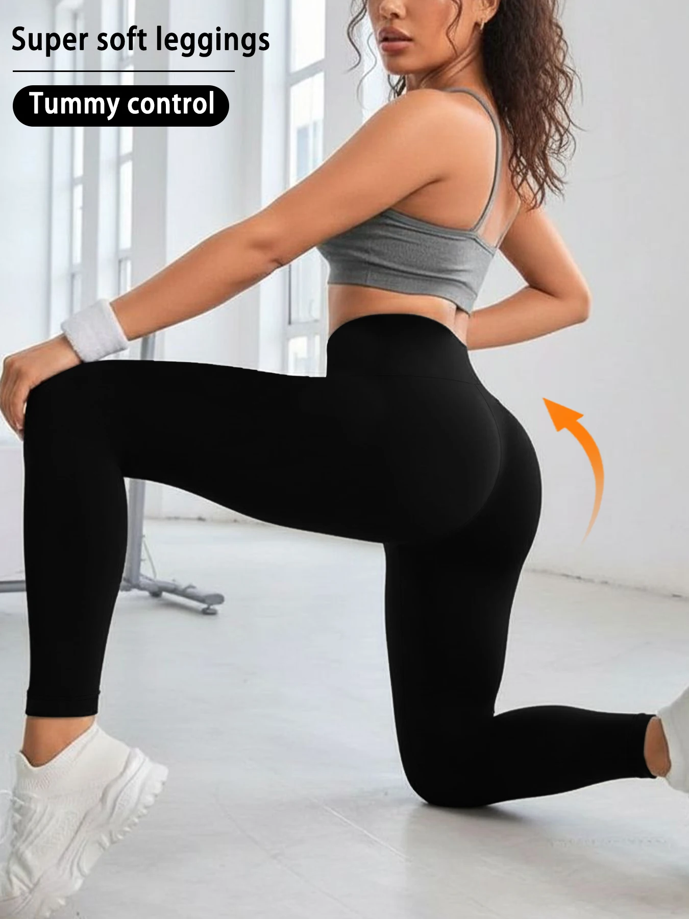 Women's Super Soft Leggings High Waisted Tummy Control No See Through Workout Yoga Running Athletic Push Up Gym Fitness Leggings