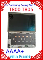 프레임 포함 터치 스크린 디지타이저 어셈블리, 삼성 갤럭시 탭 S T800 T805 T807V SM-T800 SM-T805 OLED LCD 디스플레이, 10.5 인치