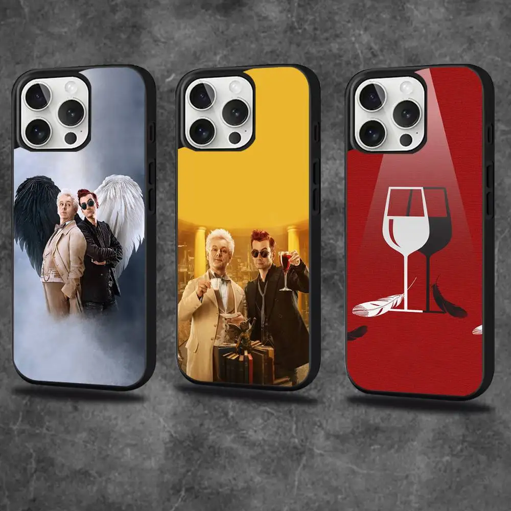 

TV Good O-Omens Phone Case For iPhone 17,16,15,14,13,12,11,Pro,Max,Plus,Mini,SE4,E Magnetic Magsafe Wireless Charging