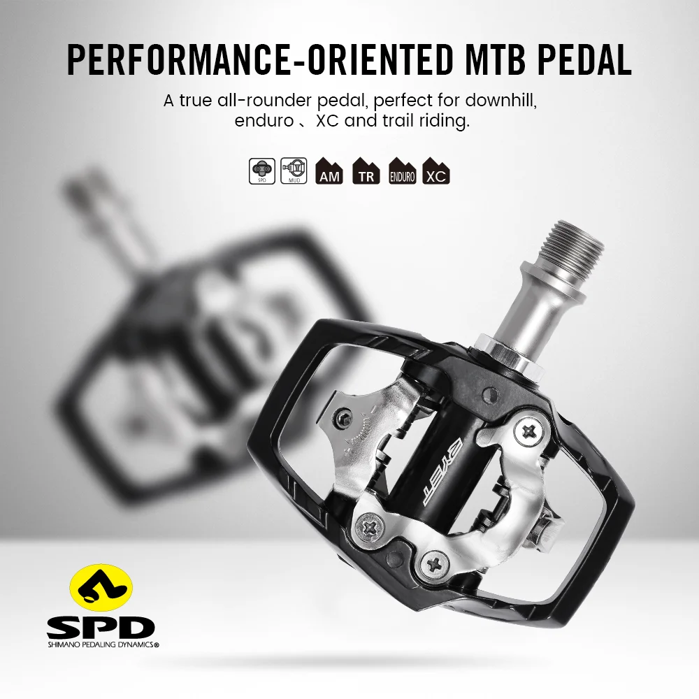 RYET Ultralight MTB Pedal Sealed Bearing Cycling Bike Aluminum XT Pedals Bicycle Pedals MTB Lock SPD Flat Platform Accessories
