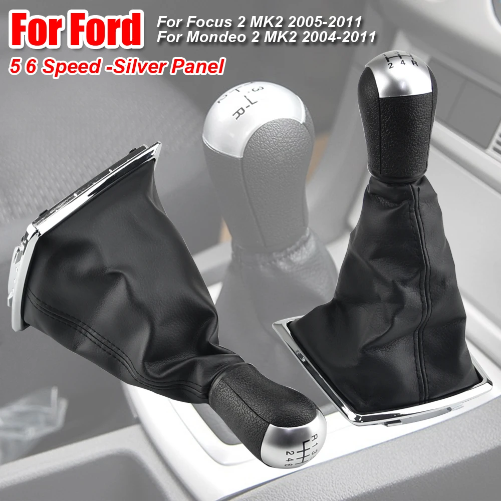 

For Ford Focus 2 Mondeo MK2 2004 2005 2007 2008 2009 2010 2011 Car Styling Gear Shift Knob Lever Gaitor Shifter Boot Cover Case