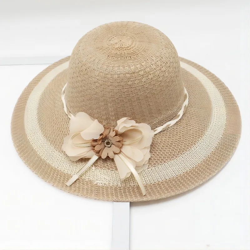 Straw Hat Women Outdoor Travel Sun Protection Scenic Spot Hat Sun Protection Hat