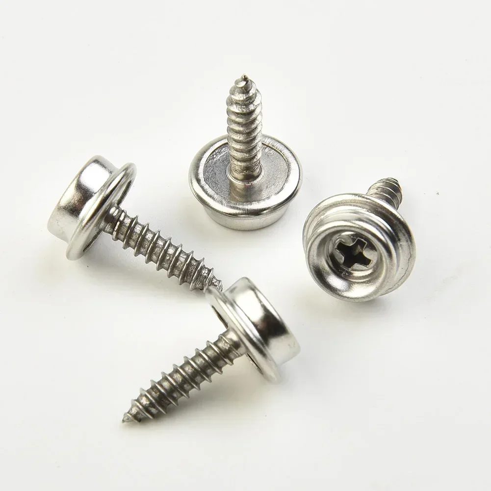 30PCS Snap Fastener Edelstahl Leinwand Schrauben Kit Für Zelt Boot Marine Auto Baldachin Zubehör Schrauben Kit