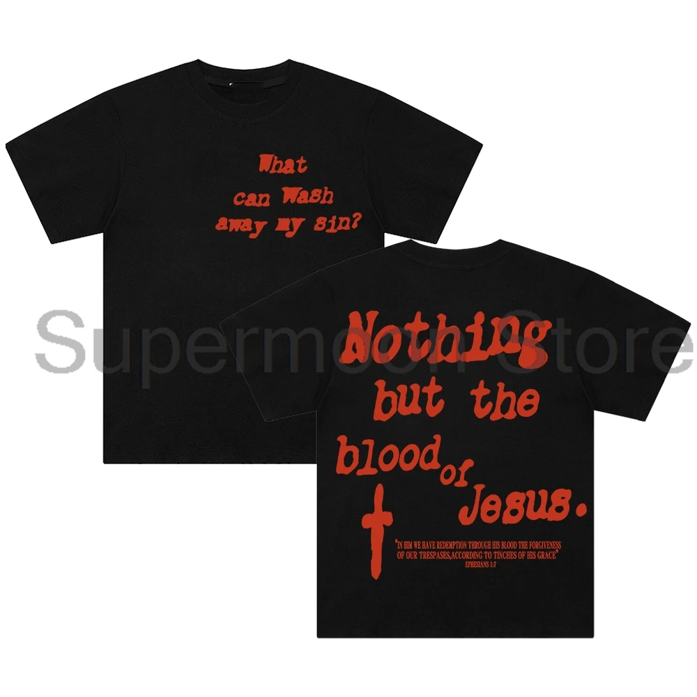 Forrest Frank Nothing But The Blood T-shirt Child of God 2025 Tour Crewneck Short Sleeve Cotton Tee Women Men Streetwear Tops view 2