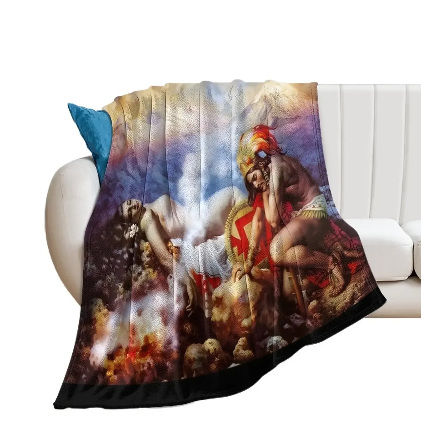 

The Legend of the Volcanoes - Jesus Helguera - Throw Blanket Cute Plaid bed plaid Baby Blankets