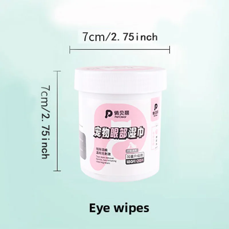PetClear Pet Eye Wipes 200 pieces  - Pet Eye Care Wet Wipes for Dogs And Cats image 4