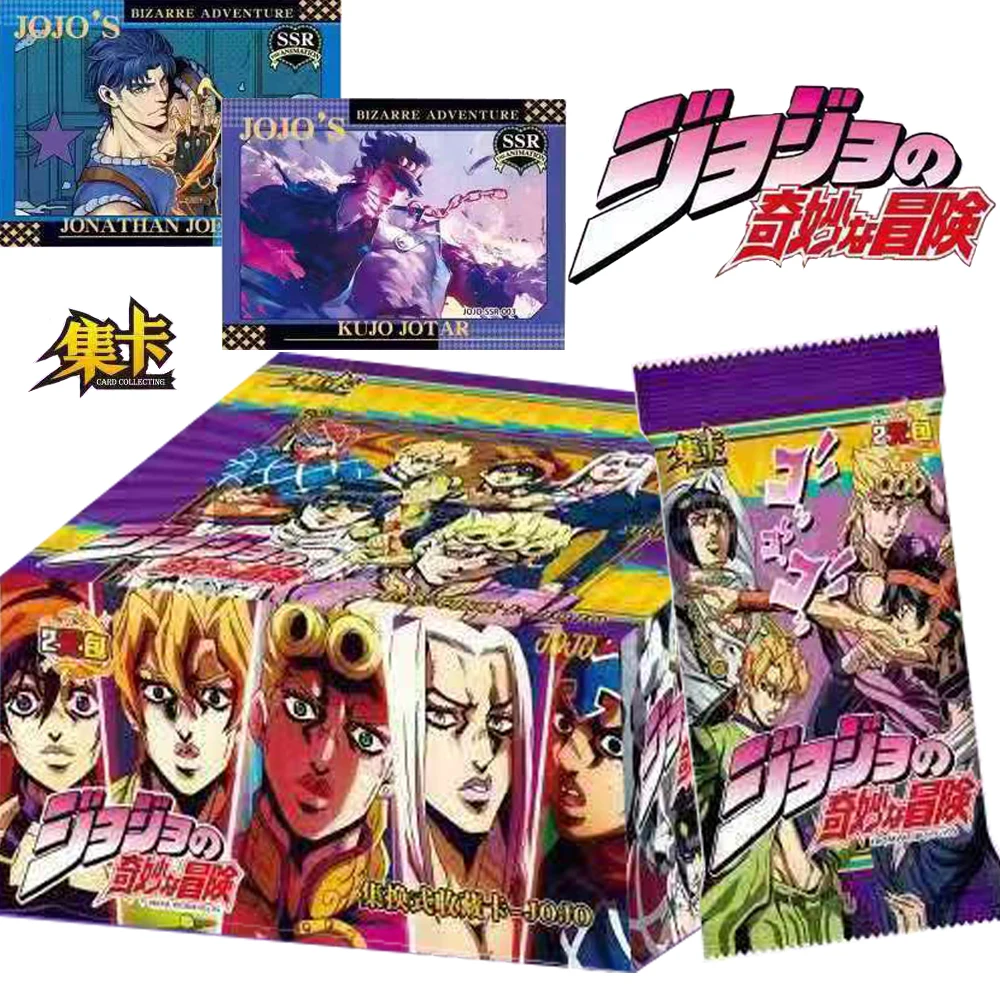 

Japanese Anime JoJo Bizarre Adventure Collection Cards for Kids Joseph Joestar Kujō Jōtarō SP HR ZR Characters Cards Toys Gifts