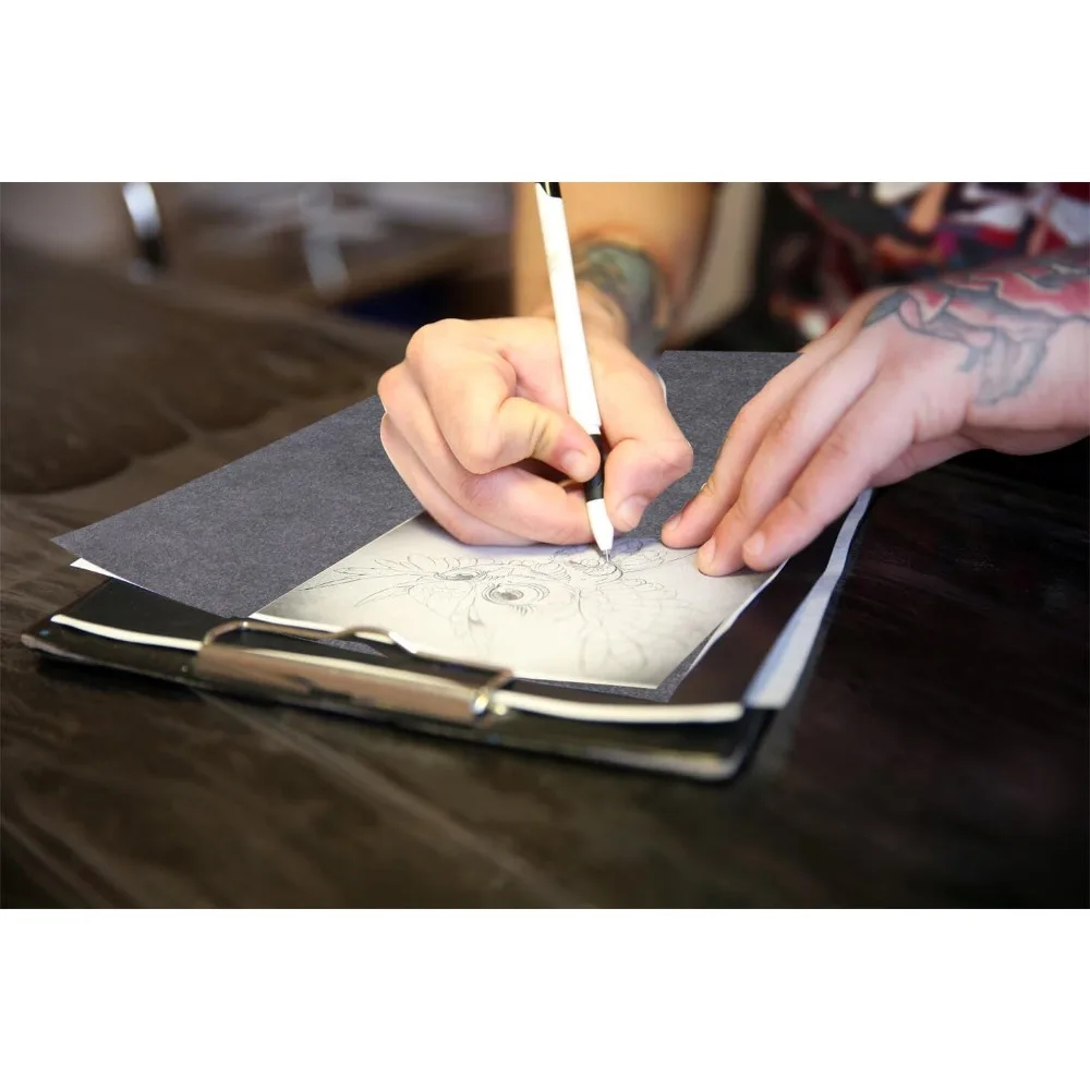 100 Sheets Black Carbon Transfer Paper 9x13 Inches for Wood, Canvas, Paper Art Surfaces - view 5
