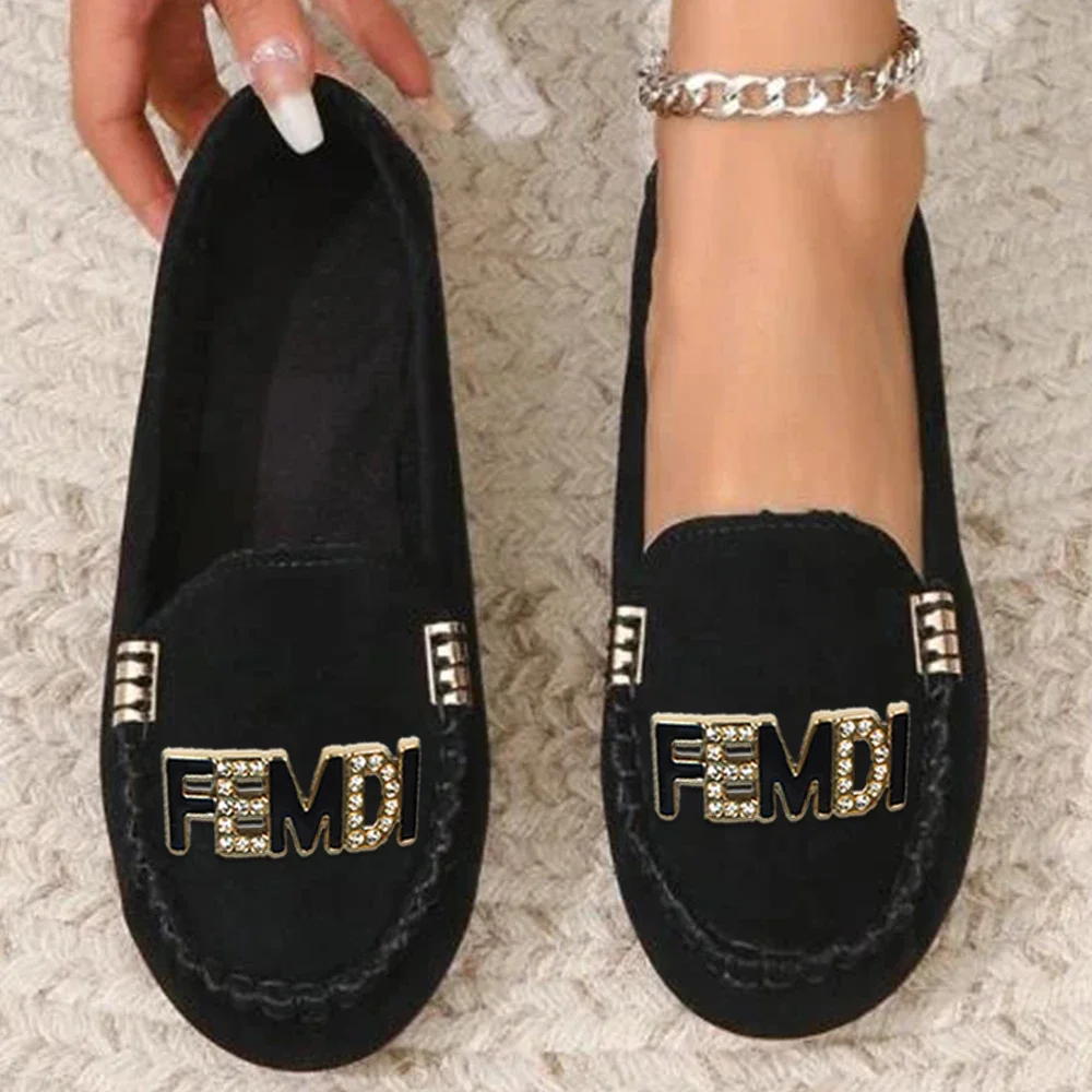 Loafers Driving Boat Shoes Comfortable Slip-on Luxury Decor Faux Suede Decor Fashionable Flat Women Casual Shoes Flats Moccasin