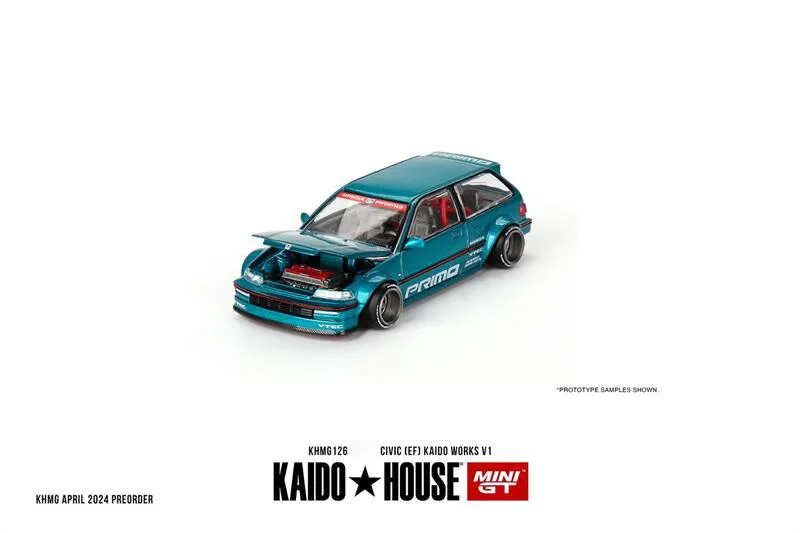 

** Предзаказ ** Kaido House x MINI GT 1:64 CIVIC EF KAIDO WORKS V1 литая модель автомобиля