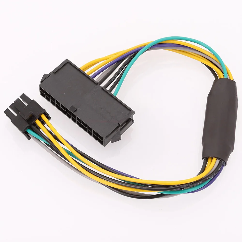 24 pin to 8(pin) 8-P ATX Power Supply Adapter Cable Replacement for DELL Precision T1700/Optiplex 3020 7020 9020 Laptop