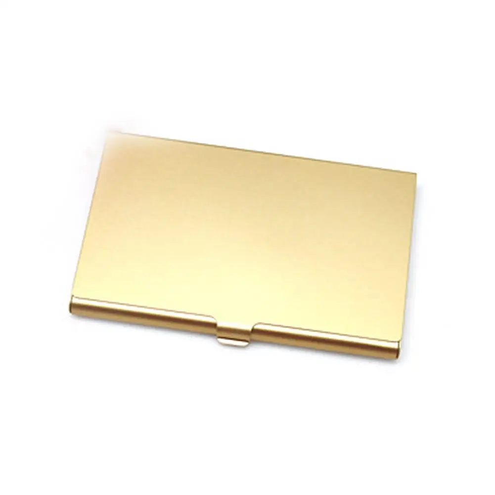 1PC Metal Card Holder Box Aluminum Business Card Postcard Storage Case Portable Large Capacity Card Container for Men and Women