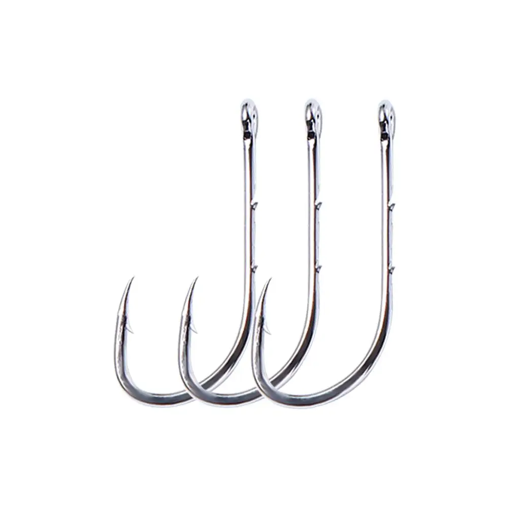 Sharp Double Back Barbed Fly Fishing Hook Offset Narrow Bait Hook Barbed Fishhook High Carbon Steel Long Shank Fishing Hook