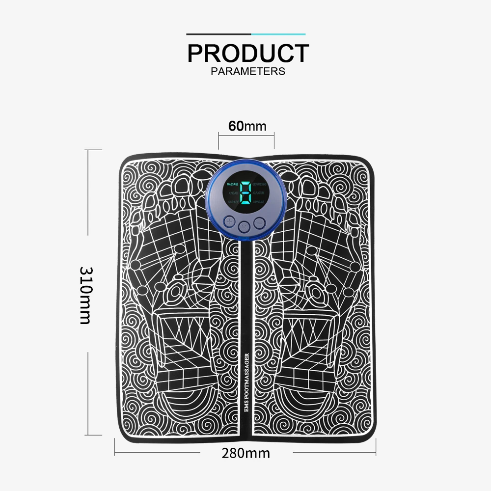 Foot Massager Pad Relief Pain Relax Shock Muscle Stimulation Improve Blood Circulation Feet Acupoints Massage Tools Massage Mat