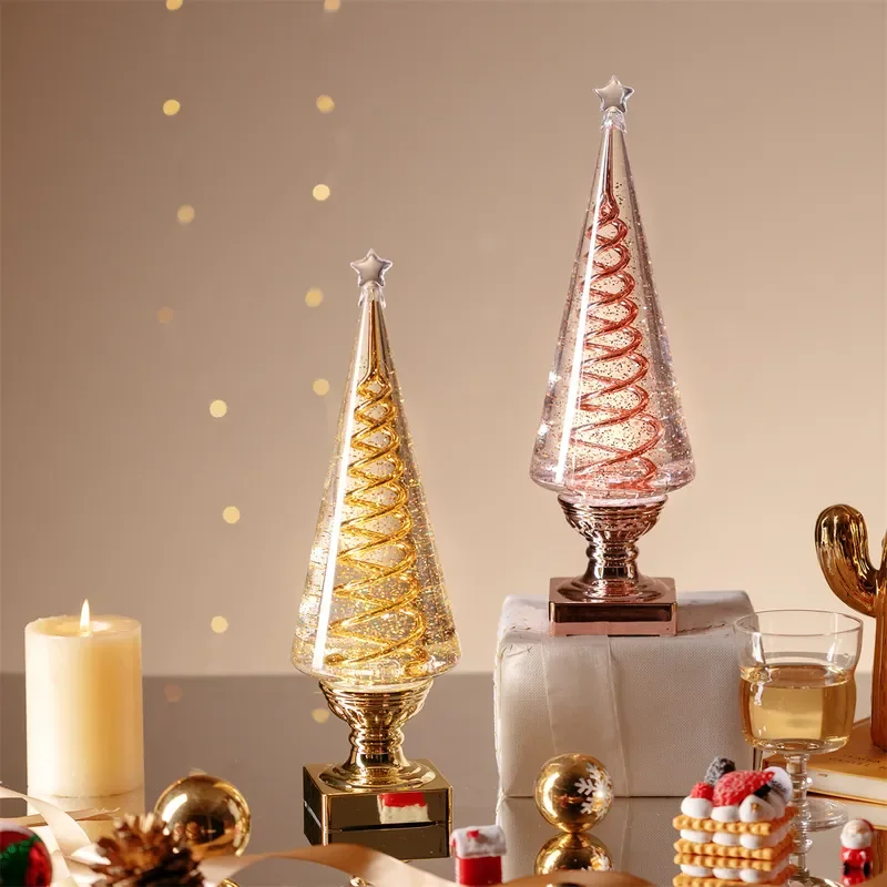 LED Luminous String Lights for Christmas Tree Decoration 2023 New Water Drop Ornaments Holiday Party Home Decor Garland