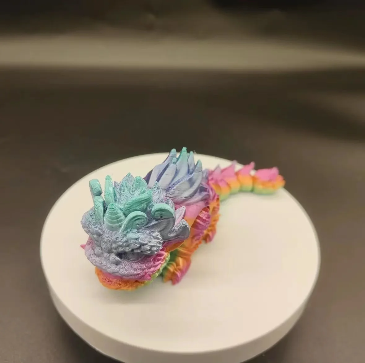 3D printed lion dance multi joint model toy decoration, children's toys, realistic animal image decoration, soothing desktop boy