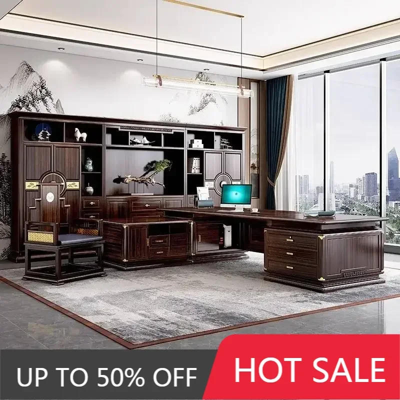 Aesthetic Designer Office Desks Vintage Price Drawers Modern Office Desks Luxury Large Standing Escritorio Work Station Table