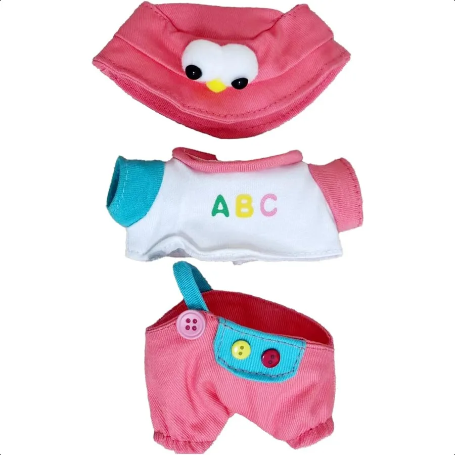 

Clothes for 17cm Doll Cute Hat Outfit Set for Dolls Adorable DrUp Accories for Doll Red Bird