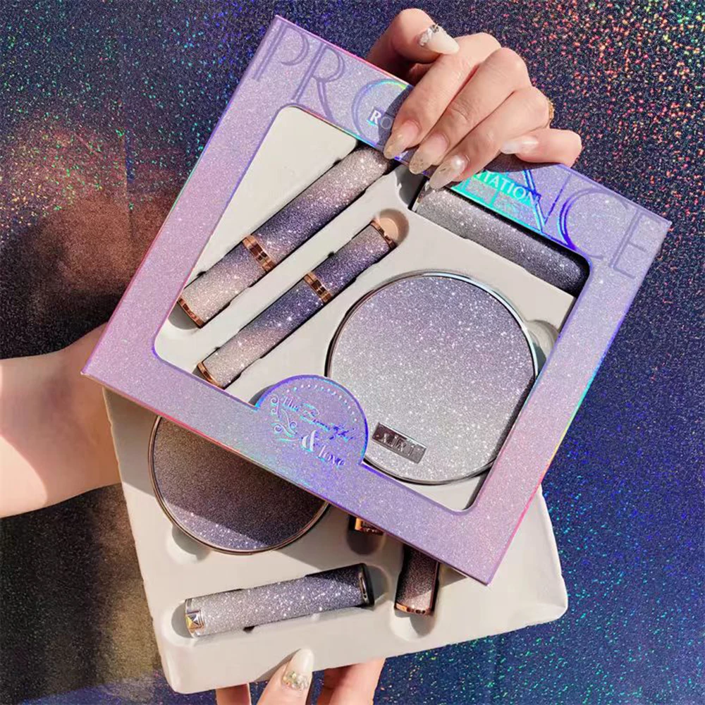 Lipstick Lipgloss Silk Fiber Matte Mascara Eyeshadow Palette Matte Highlighter Makeup Products