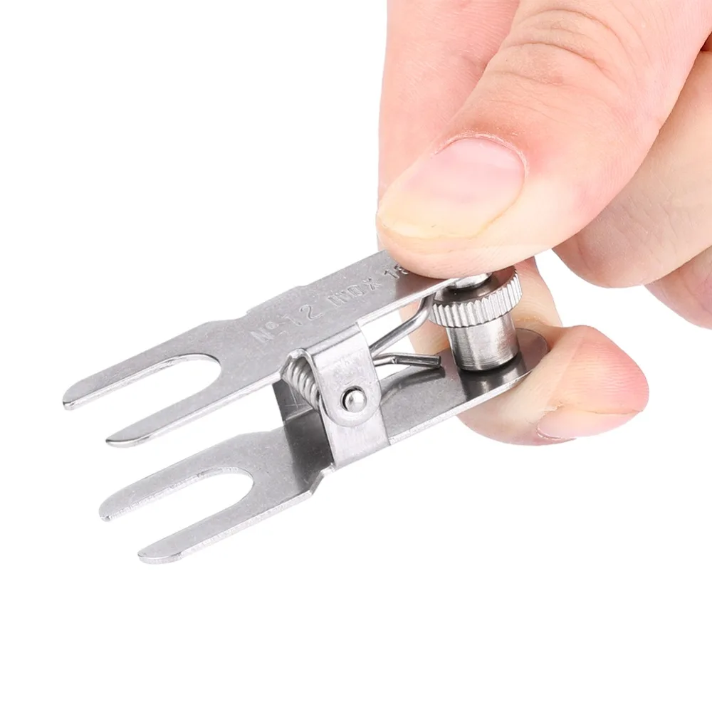 12#, 18#, 28#, 35#, 40# Metal Spherical Joint Clamp Silver Tone Multi Size Lab Pinch Clamp Small Size Solid Metal Joint Clamp