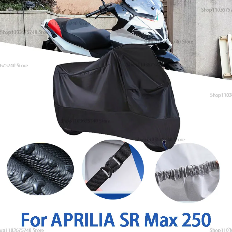 

Motorcycle Full Covers For APRILIA SR Max 250 Car Outdoors Sun Protection Dust No Ear Thickened Oxford Clothcover Accessories