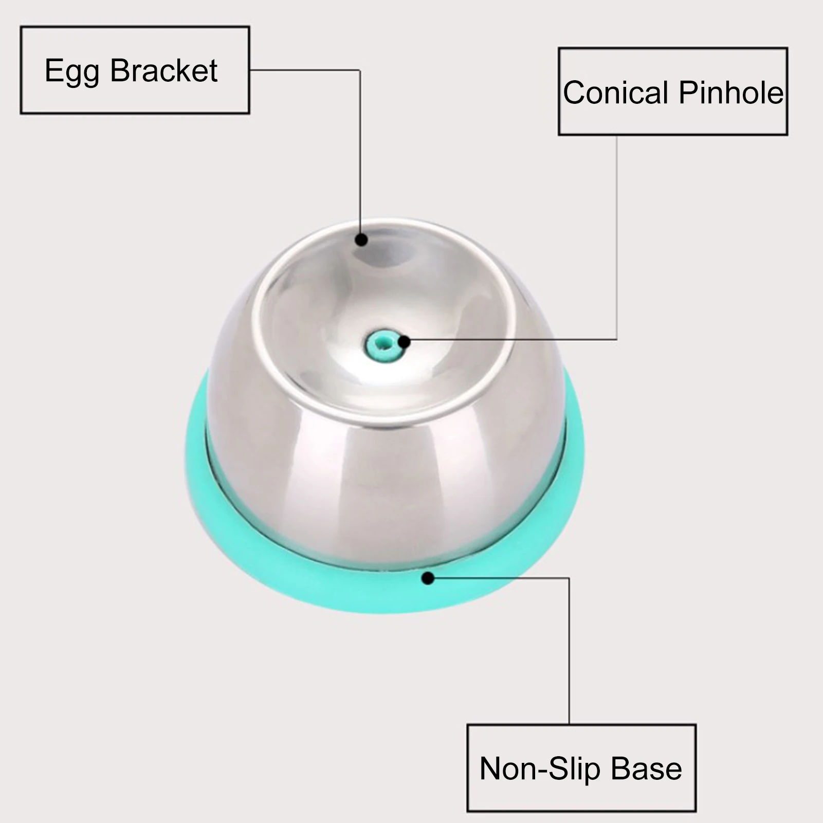 Egg Piercer For Boiled Eggs Stainless Steel Needle Eggs Hole Puncher For Easy Peeling Bakery Kitchen Egg Separator Piercing Tool