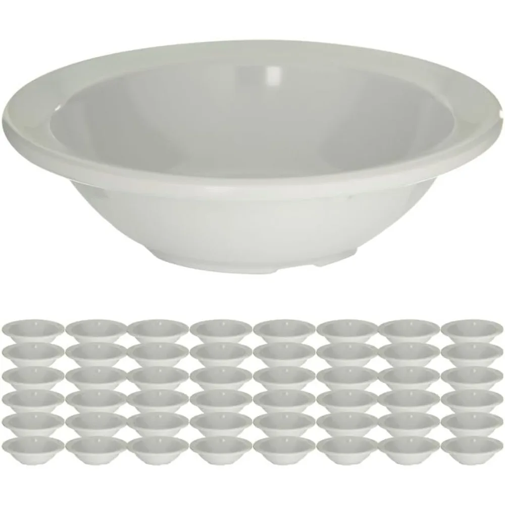 

Carlisle Kingline Melamine Reusable Plastic Fruit Bowl with Rim, 4.75 Ounces, Suitable for Home and Restaurant Use