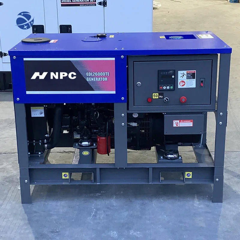 

YUNYI NPC Single Phase Three Phase Soundproof 50/60hz Frequency 25kva Diesel Generator Open Type Generator