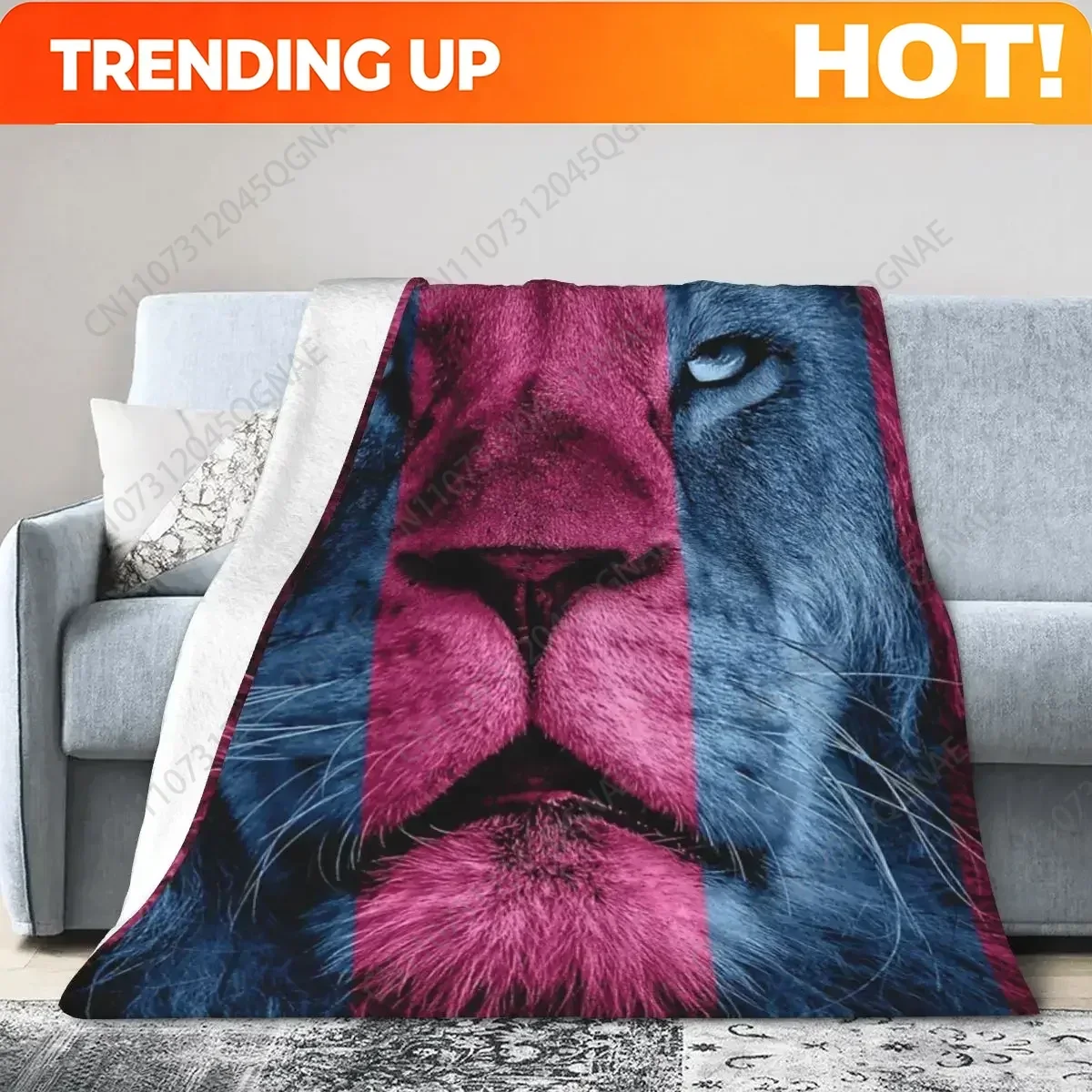 Custom Aston Villa Lion Blankets Soft Warm Flannel Throw Blanket Bedspread For Bed Living Room Picnic Travel Home Sofa