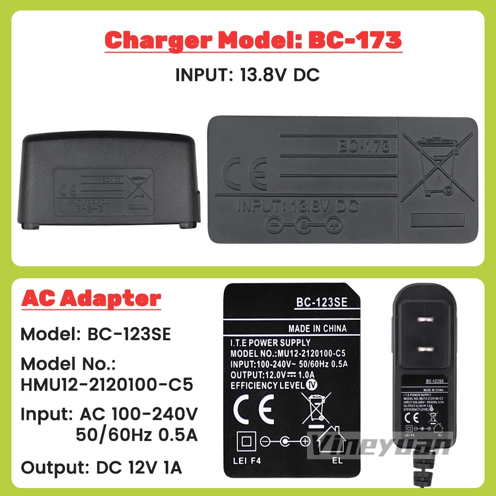 BC-173 Desktop Lader Voor Icom IC-M2A IC-M2 IC-GM1600 IC-M32 IC-M31 IC-M32 IC-M33 IC-M34 IC-M35 IC-M36 BP-224 BP-252 Batterij