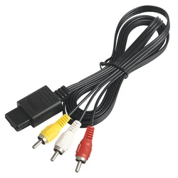 10pcs AV Cable Composite Video Cord for Nintendo 64/N64/GameCube/Super for Nintendo SNES TV Game(6 Feet)