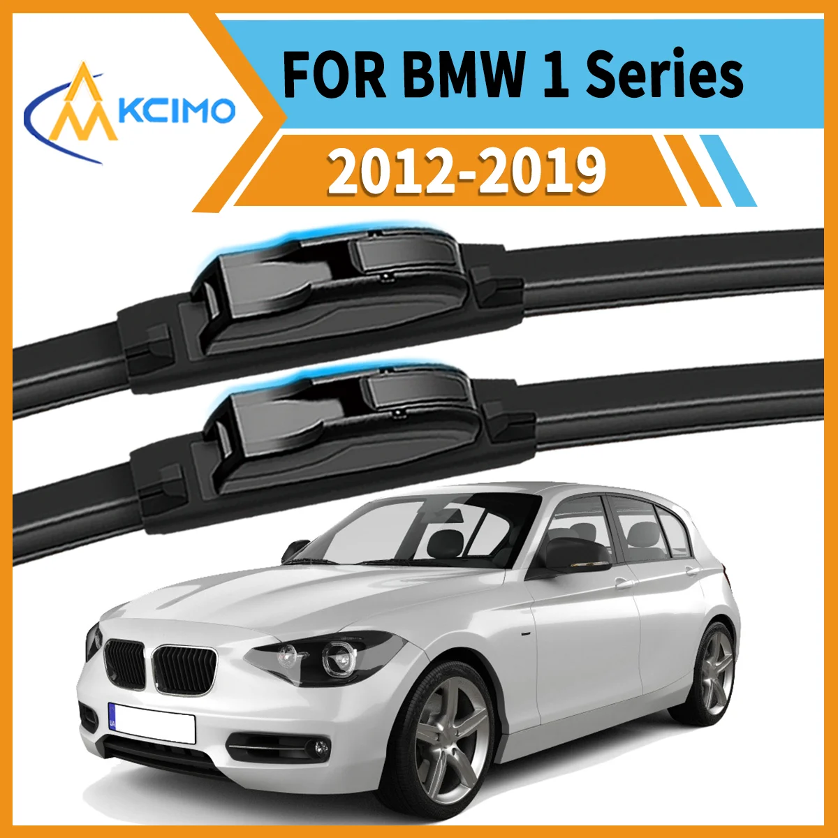 

Smooth & Silent Wiping 2PCS Wiper Blades for BMW 1 Series F20/F21 2012-2019 All-Weather Performance Clear View Safe Driving