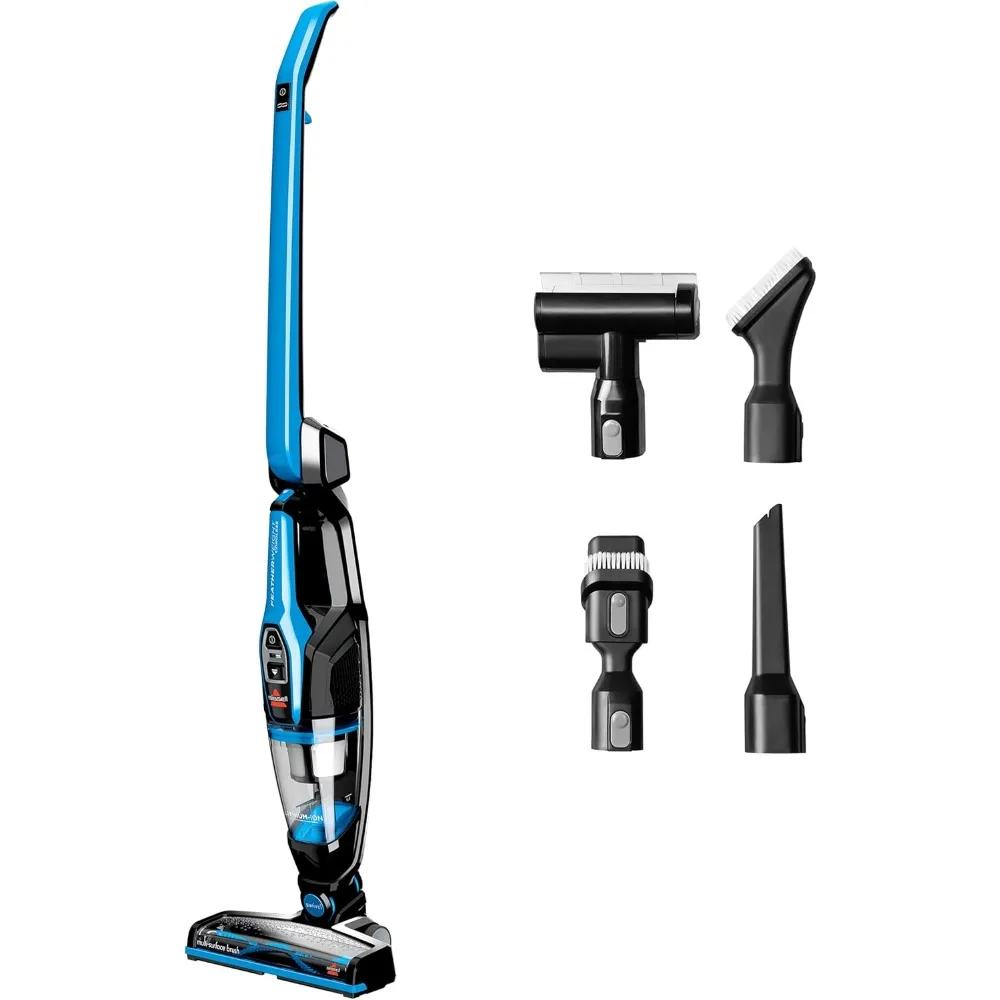 , 3061 Featherweight Cordless Stick Vacuum, Electric Blue, Black